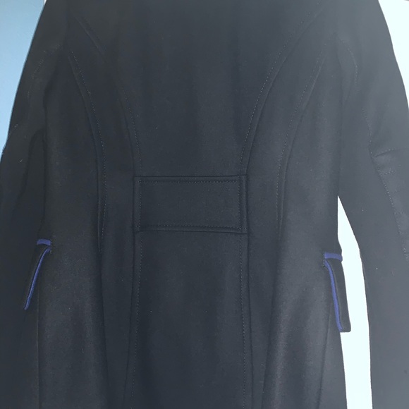 BCBG Double Breasted Wool Blend Peacoat - Picture 5 of 7